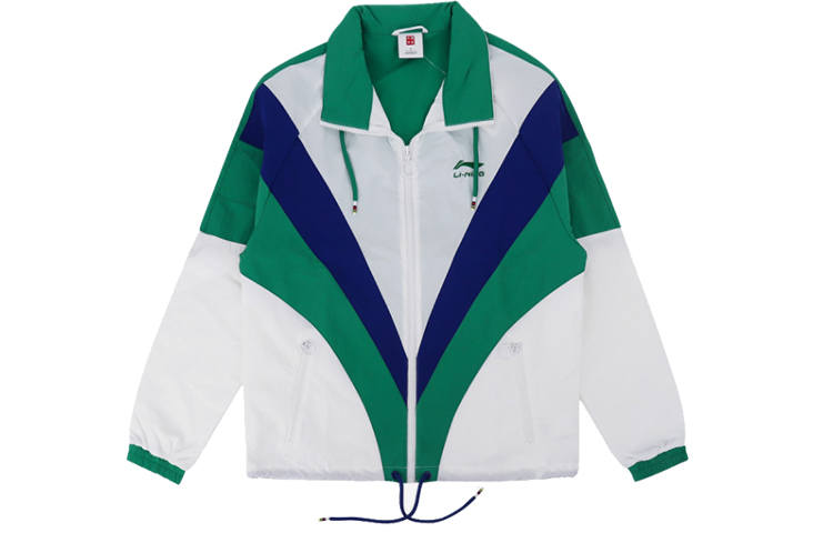 Li-Ning Li Ning Jackets Unisex Green Lapel Moderate Other