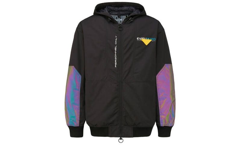 EVISU EVISU Jackets Men's Black Hooded Moderate Other
