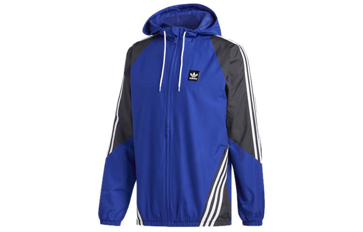 Adidas Originals Insley Jackets Men's Blue Hooded Moderate Instructor