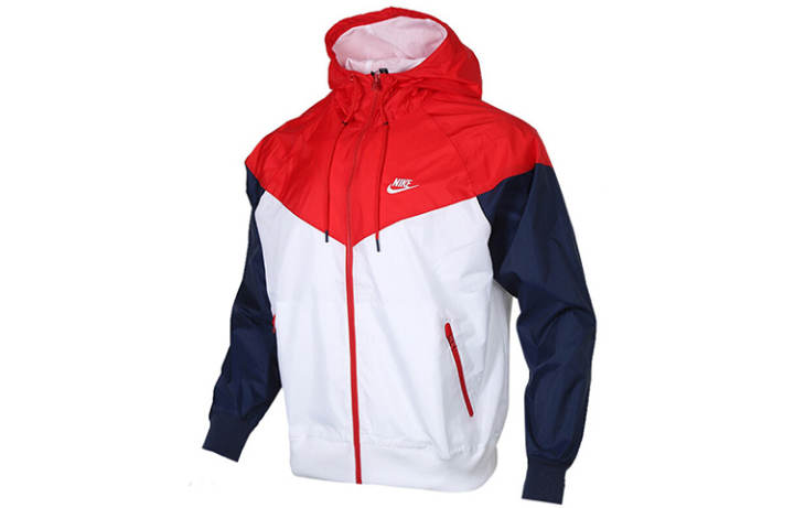 Nike Nike Jackets Men's Red White Hooded Moderate Other