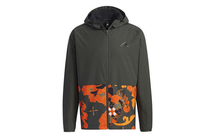 Adidas Adidas Jackets Men's Dark Green Multicolor Hooded Thickened Other