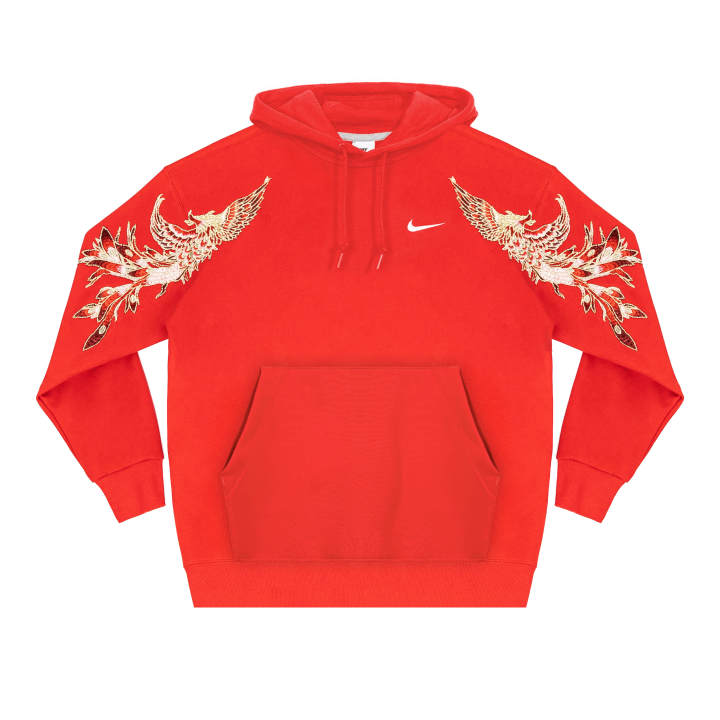 Nike Nike Sweatshirts Unisex Red Hooded Moderate Regular
