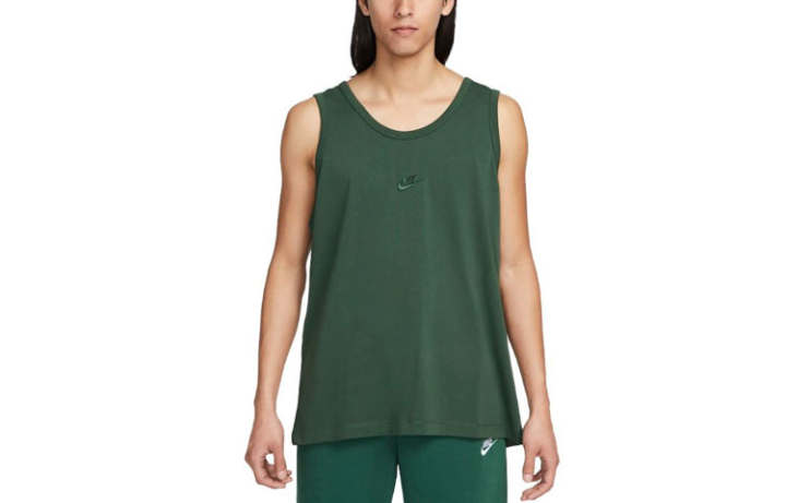 Nike Nike Tank Tops Men's Green Crew Neck Thin Straight Fit