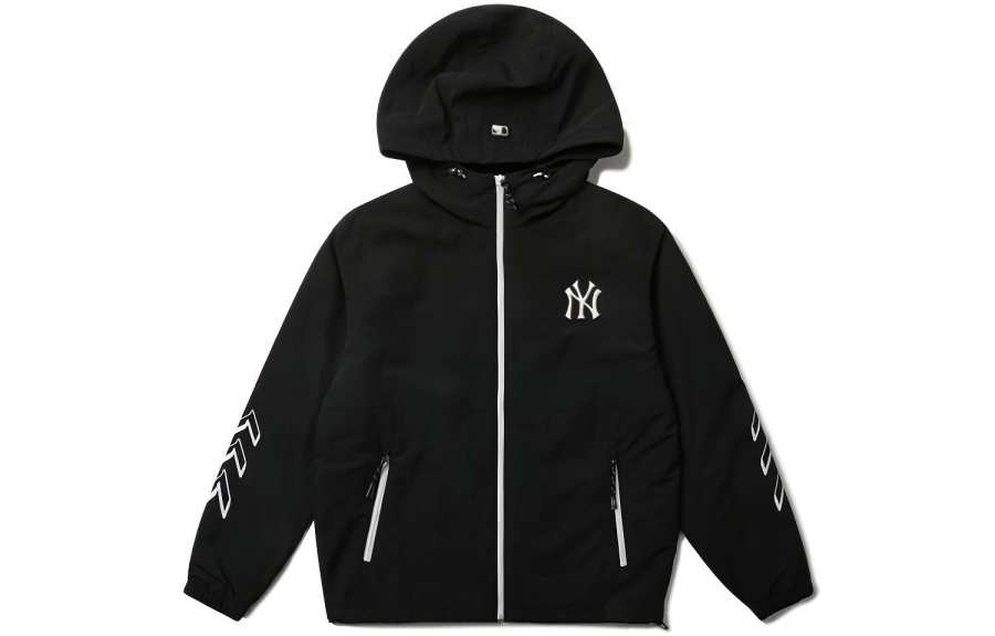 MLB MLB Base Logo Jackets Unisex Black Hooded Moderate Other