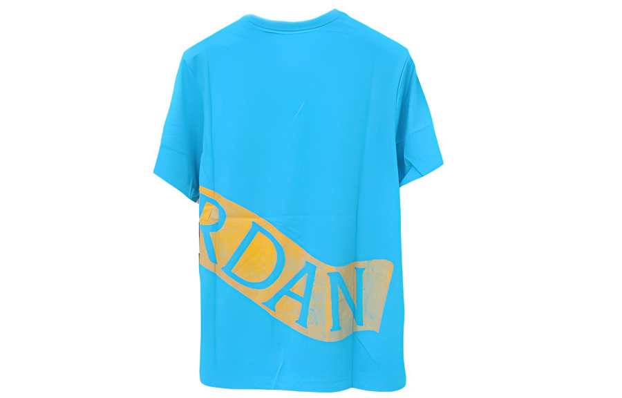 Jordan Jordan T Shirts Men's Blue Crew Neck Moderate Straight Fit