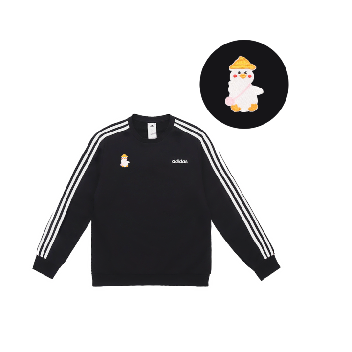 Adidas Adidas Sweatshirts Men's Black Crew Neck Moderate Regular