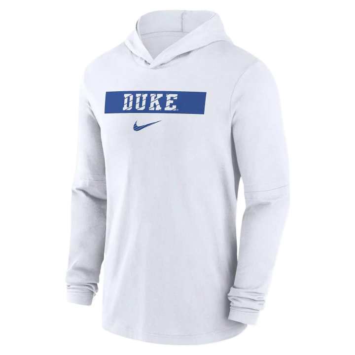 Nike Nike Duke Blue Devils Sideline Men's Nike Dri FIT College Long Sleeve Hooded Top