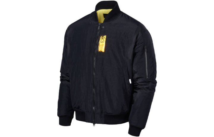 Jordan Jordan Jackets Men's Black Baseball Collar Moderate Pilot