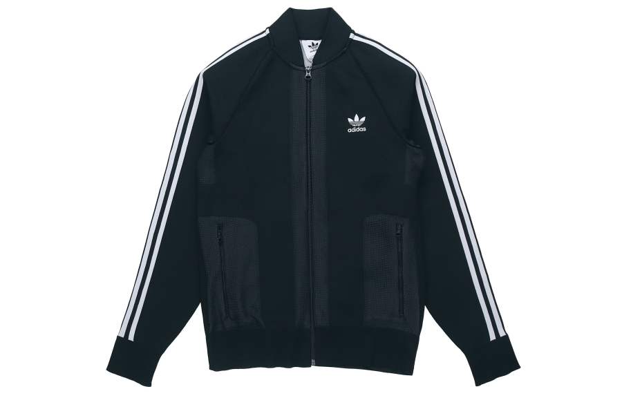 Adidas Originals BF Jackets Men's Black Baseball Collar Moderate Other
