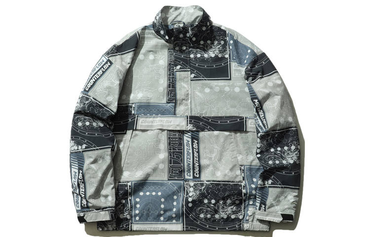 Li-Ning Li Ning CF Jacket Men's Gray All Over Print