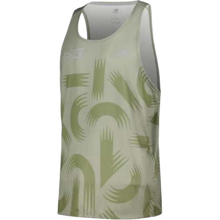 New Balance New Balance London Edition Running Tank Top Men's Dark Peridot