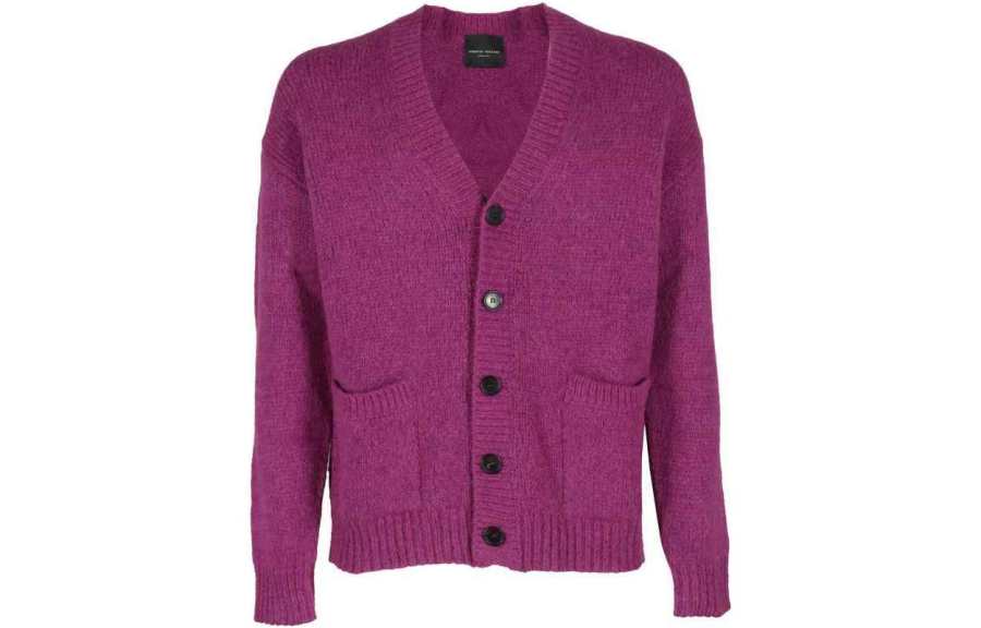 ROBERTO COLLINA 【Previous Season】V-neck alpaca-wool blend cardigan