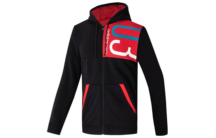 Adidas Neo Jackets Men's Black Hooded Moderate Other