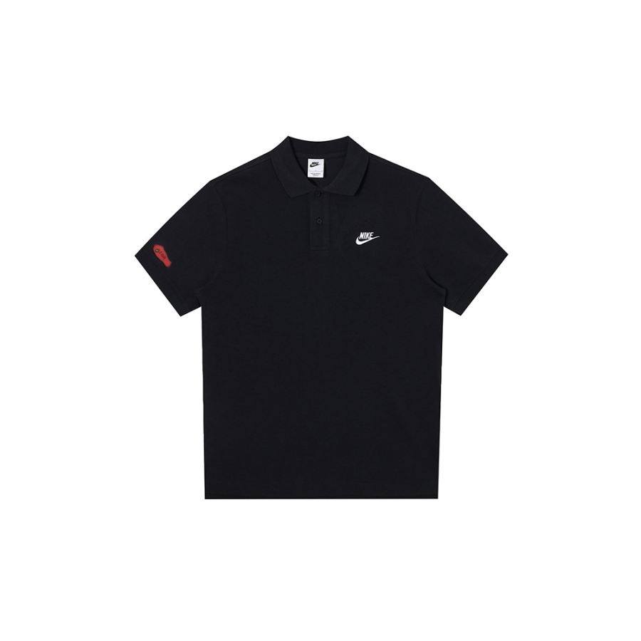 Nike Nike Polo Shirts Men's Black Polo Collar Moderate Straight Fit