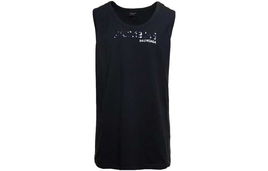 Balenciaga Tank Top Regular Fit Men's Black