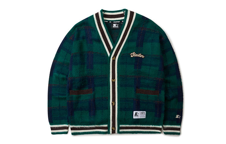 STARTER STARTER Sweaters Unisex V Neck Moderate Cardigan