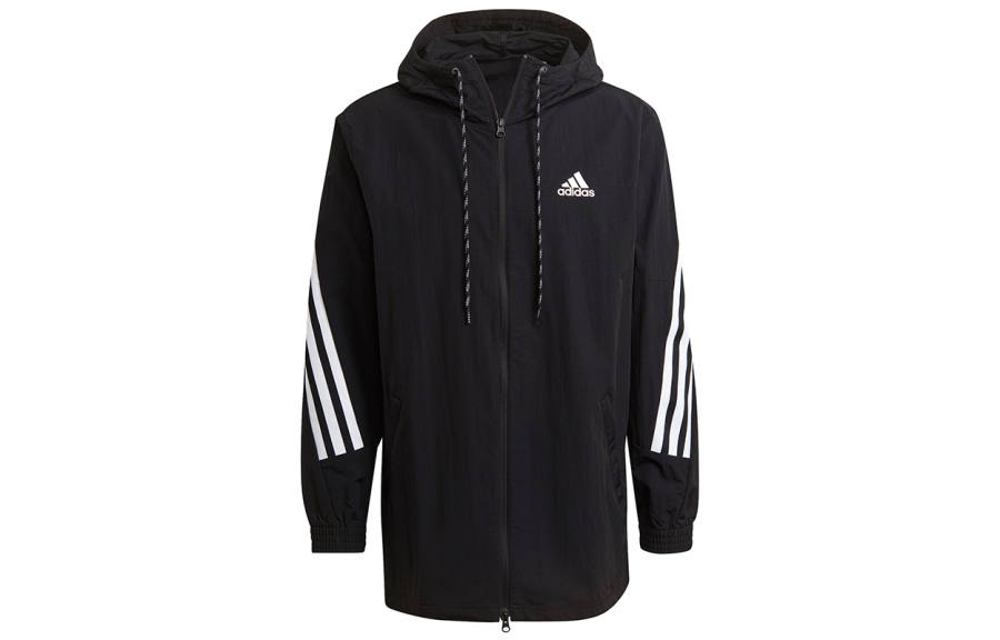 Adidas Adidas Jackets Men's Black Hooded Moderate Other