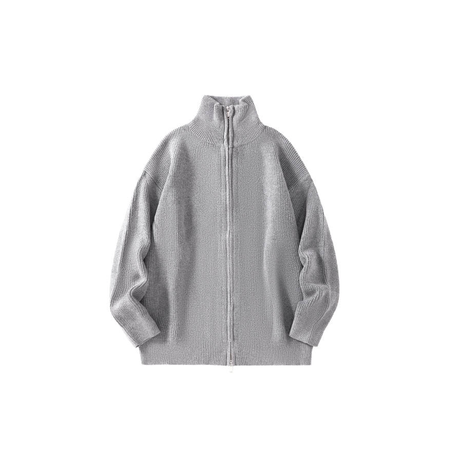 I’m David I'm David Knitwear Unisex Lapel Moderate Cardigan