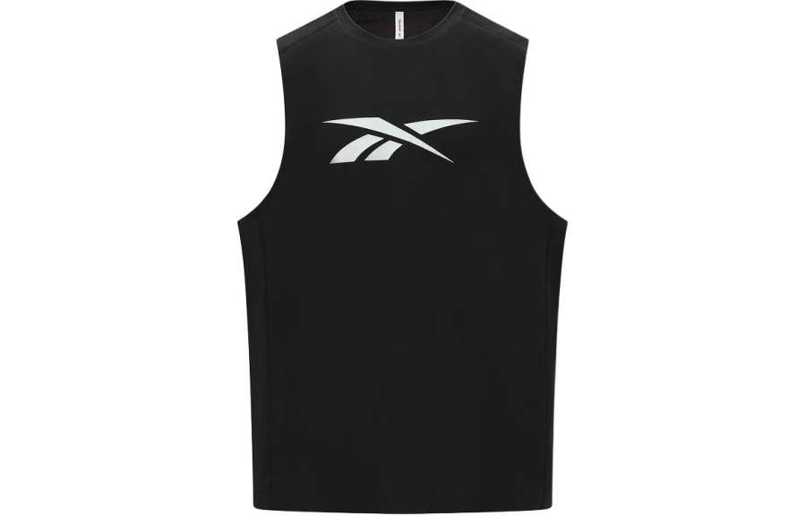 Reebok Tank Tops Men's Black Crew Neck Moderate Other