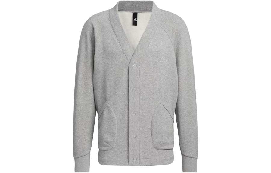 Adidas Adidas Knitwear Men's Medium Heather Gray V Neck Moderate