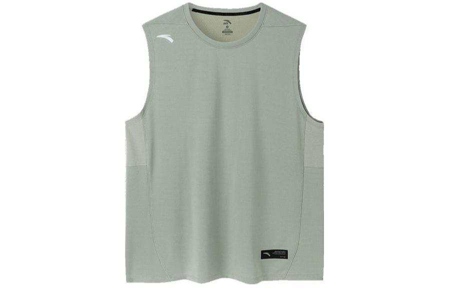 ANTA Tank Tops Men's Bean Gray Crew Neck Thin Straight Fit