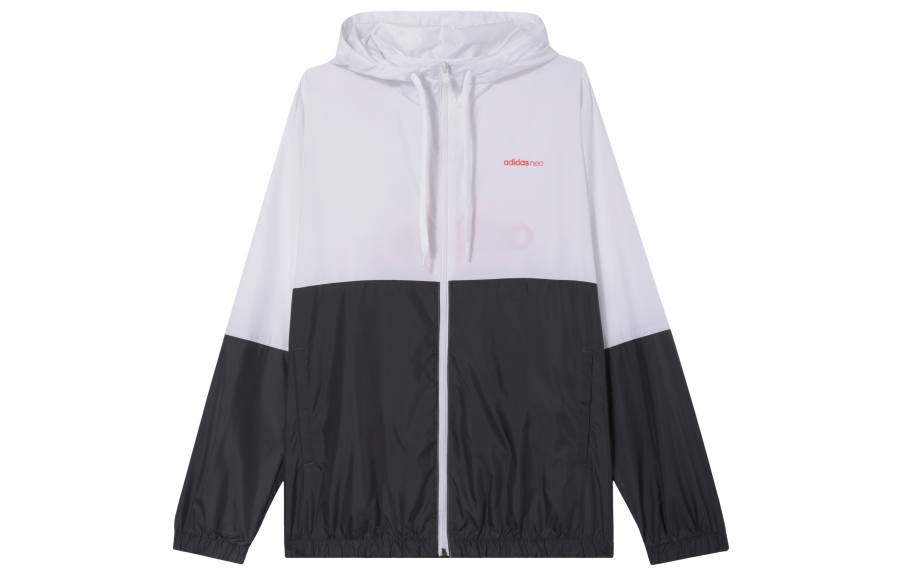 Adidas Neo Jackets Men's White Gray Hooded Moderate Other