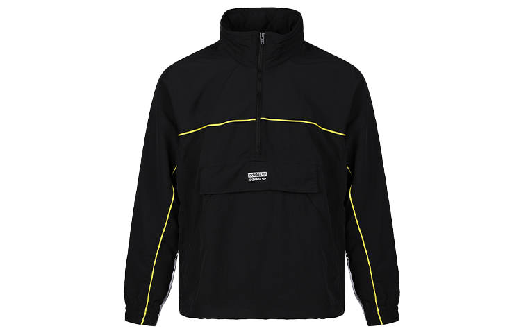 Adidas Originals R.Y.V. TRACK Jackets Men's Black Stand Collar Moderate Other