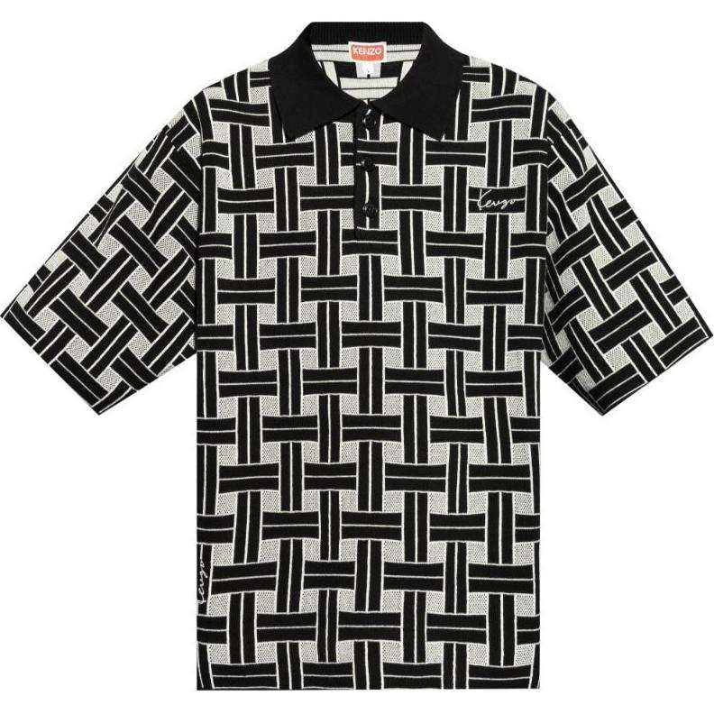 KENZO KENZO Weave Pattern Polo Shirt