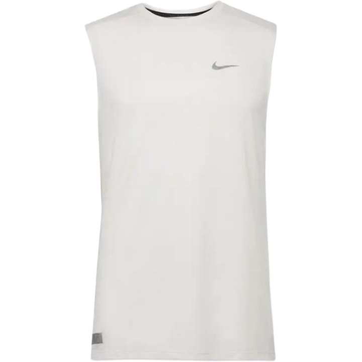 Nike Nike Tank Tops Men's White Crew Neck Moderate Straight Fit