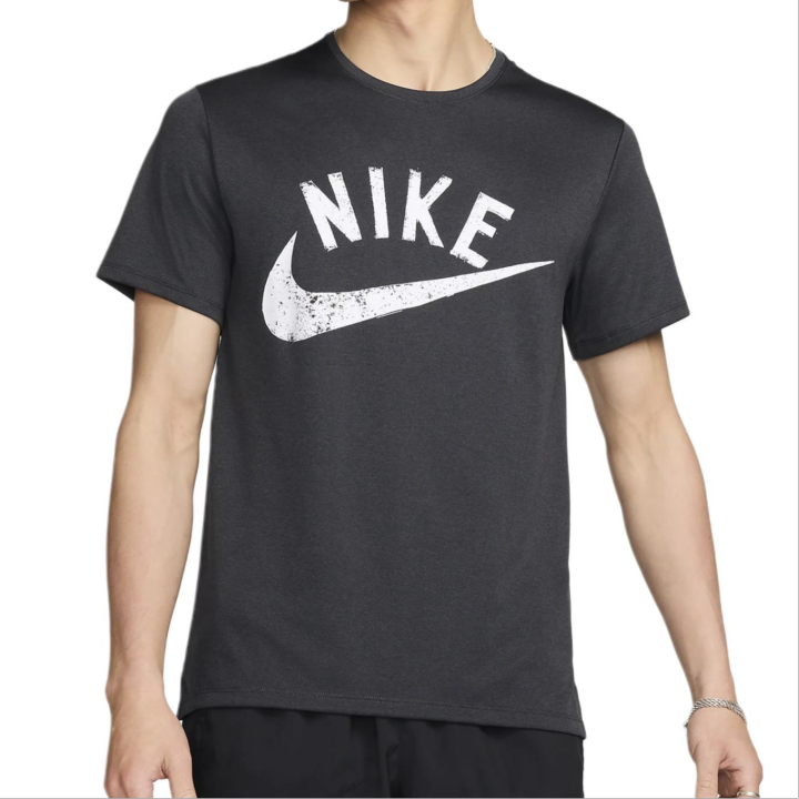 Nike Nike T Shirts Men's Coal Gray Crew Neck Moderate