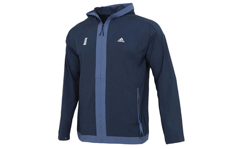Adidas Adidas Jackets Men's Dark Blue Hooded Moderate Other