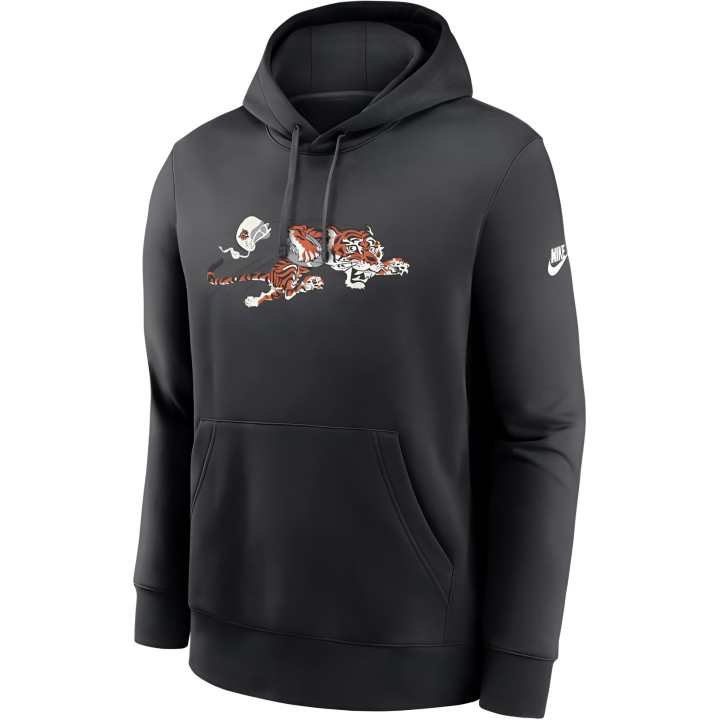 Nike Nike Cincinnati Bengals Rewind Club Logo Men's Nike Nfl Pullover Hoodie