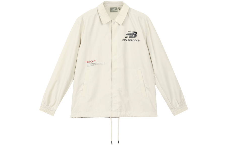 New Balance New Balance Jackets Unisex Ecru Lapel Moderate Other