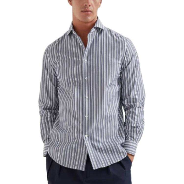 Brunello Cucinelli Shirt Men's Denim Blue