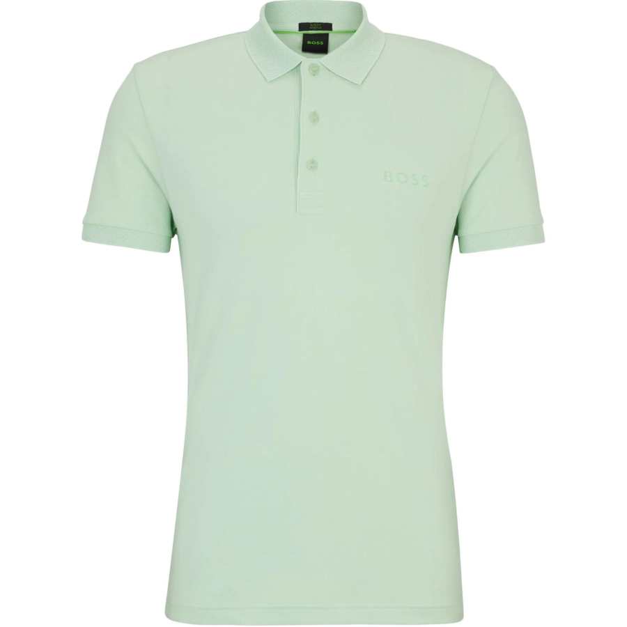 HUGO BOSS SS24 Polo Shirt Men's Natural Green