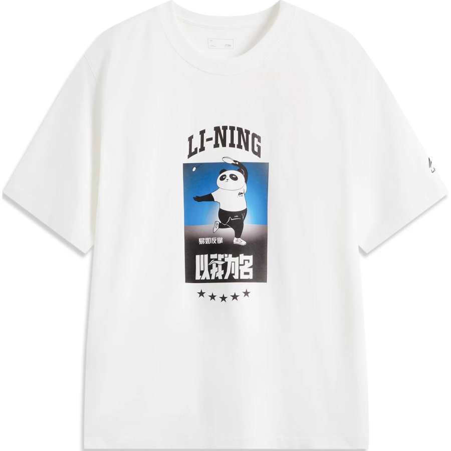 Li-Ning Li Ning Sports Life Collection T Shirt Unisex White