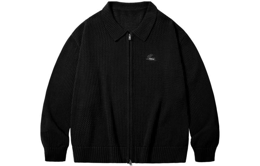 PSO Brand Knitwear Unisex Lapel Moderate Cardigan