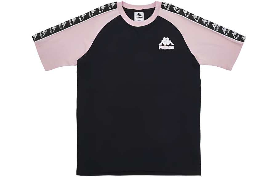 PALACE x Kappa Classic Raglan T Shirt Black/Pink T Shirt Unisex