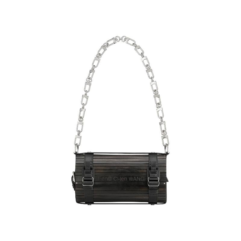 Feng Chen Wang Feng Chen Wang Ebony Bamboo Bag Handbag Large Unisex Black
