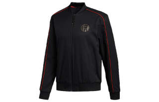 Adidas Jackets Men's Black Baseball Collar Moderate Other
