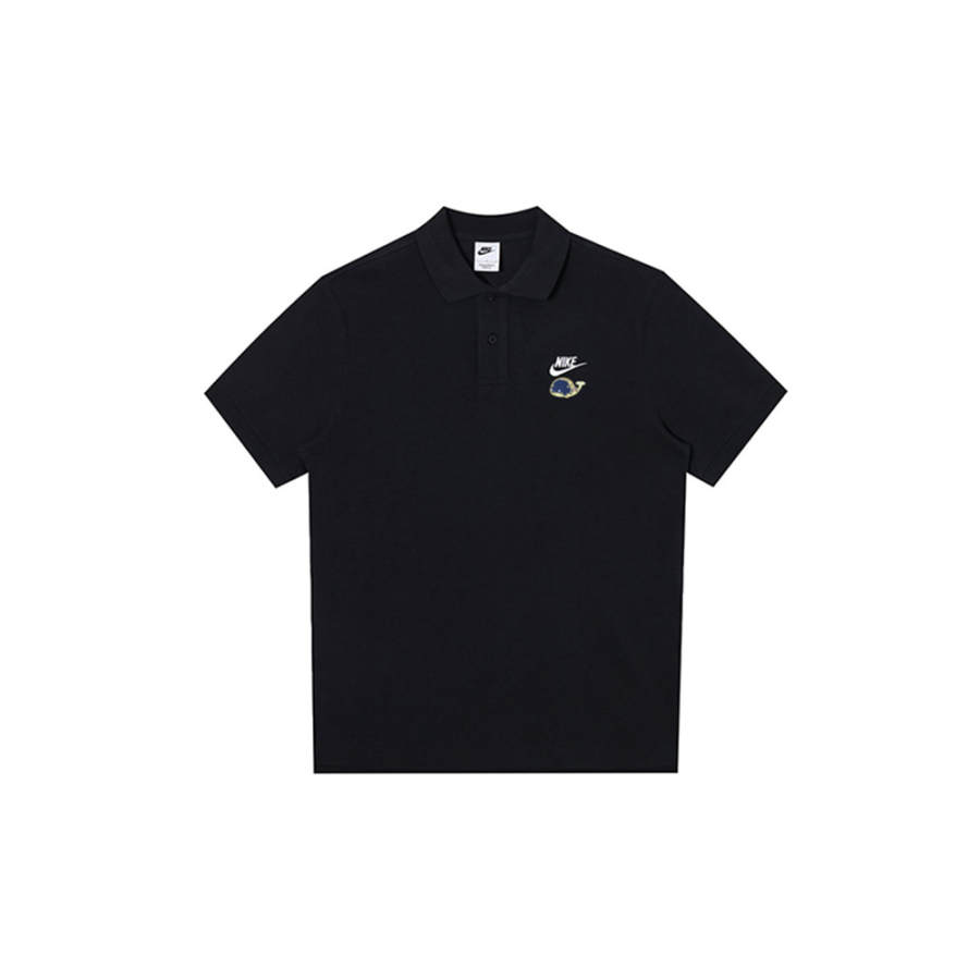Nike Nike Polo Shirts Men's Black Polo Collar Moderate Straight Fit