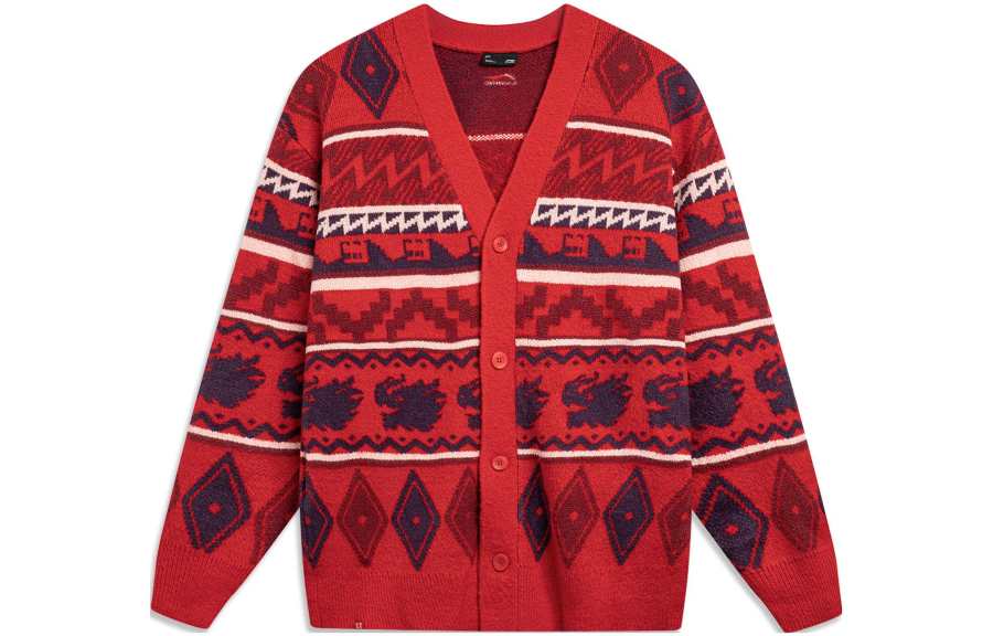 Li-Ning Li Ning Rijin Doujin Collection Knitwear Men's Vermilion