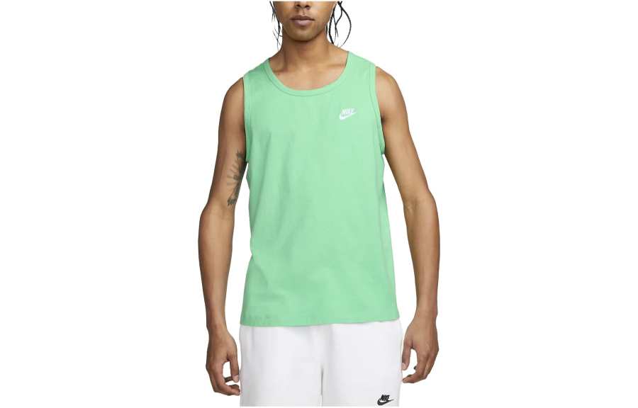 Nike Nike Tank Tops Men's Green Crew Neck Moderate Straight Fit