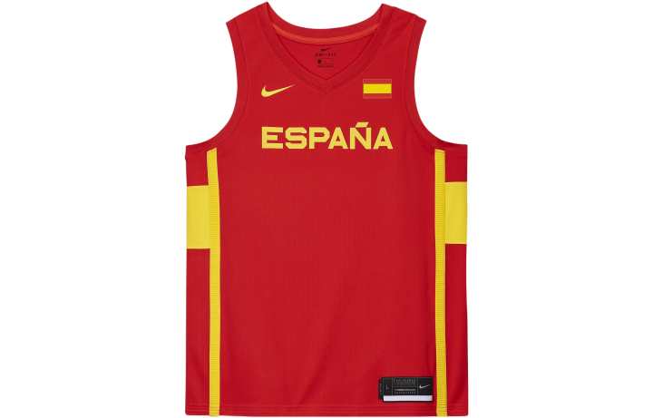 Nike Nike Tank Tops Men's Red V Neck Moderate Straight Fit
