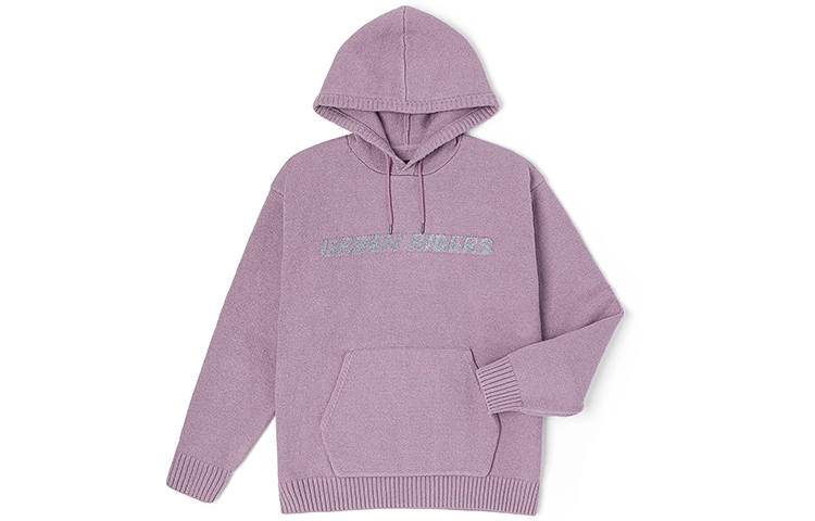 Lee Knitwear Men's Light Purple Hooded Moderate Other