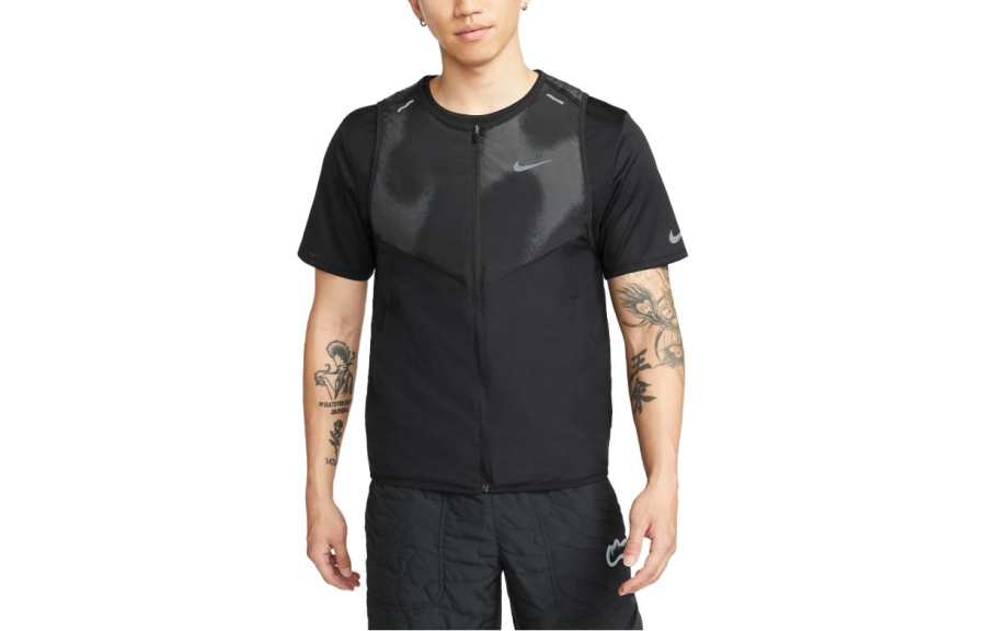 Nike Nike Tank Tops Men's Black Crew Neck Moderate Straight Fit