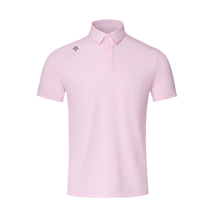 DESCENTE Field Polo Shirts Men's Polo Collar Moderate Straight Fit