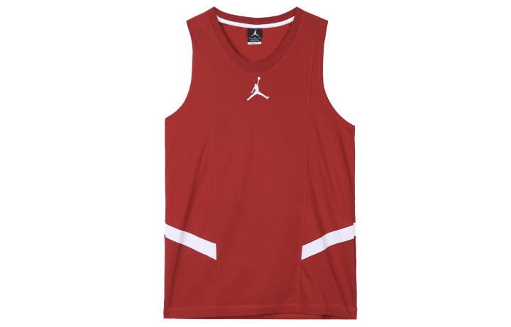 Jordan Jordan Tank Tops Men's Red Crew Neck Thin Straight Fit