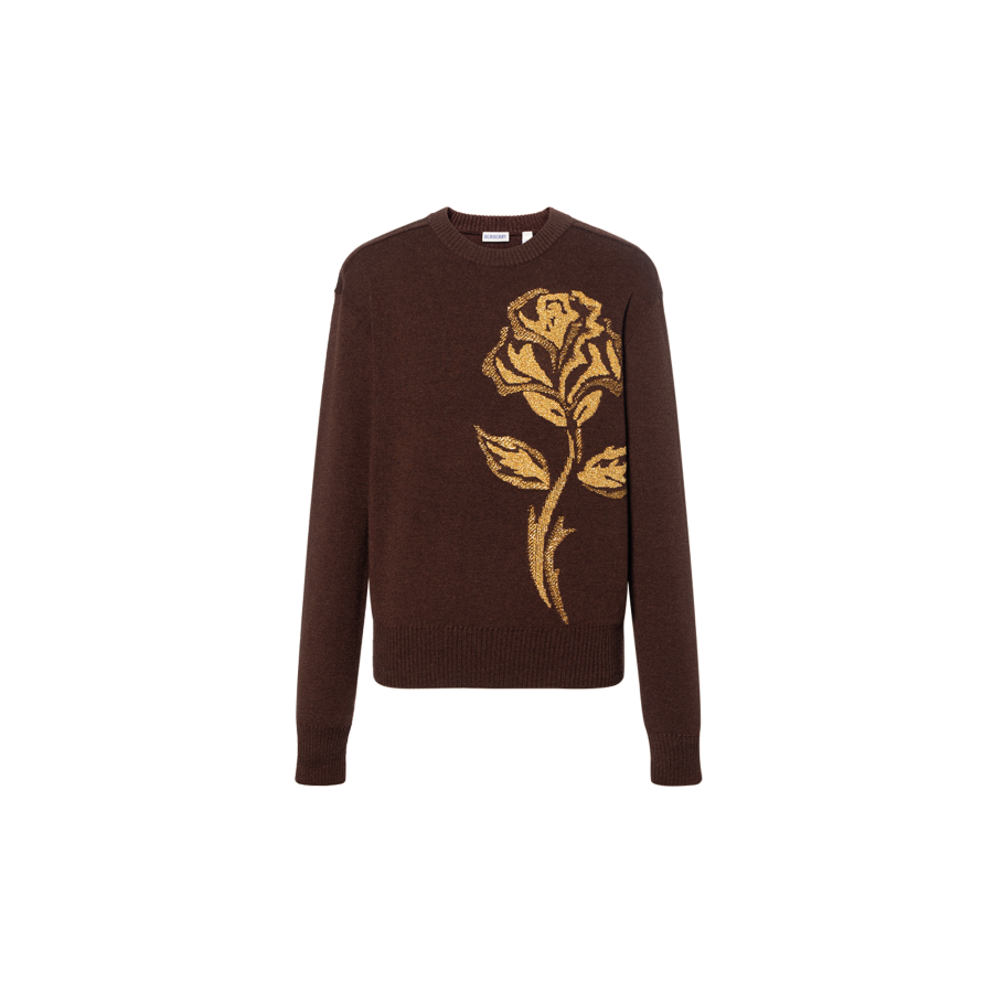 Burberry 【Previous Season】rose intarsia-knit jumper