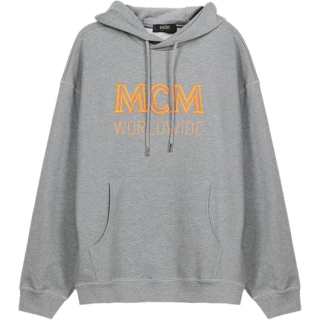 MCM Sweatshirts Men's Gray Hooded Moderate Regular